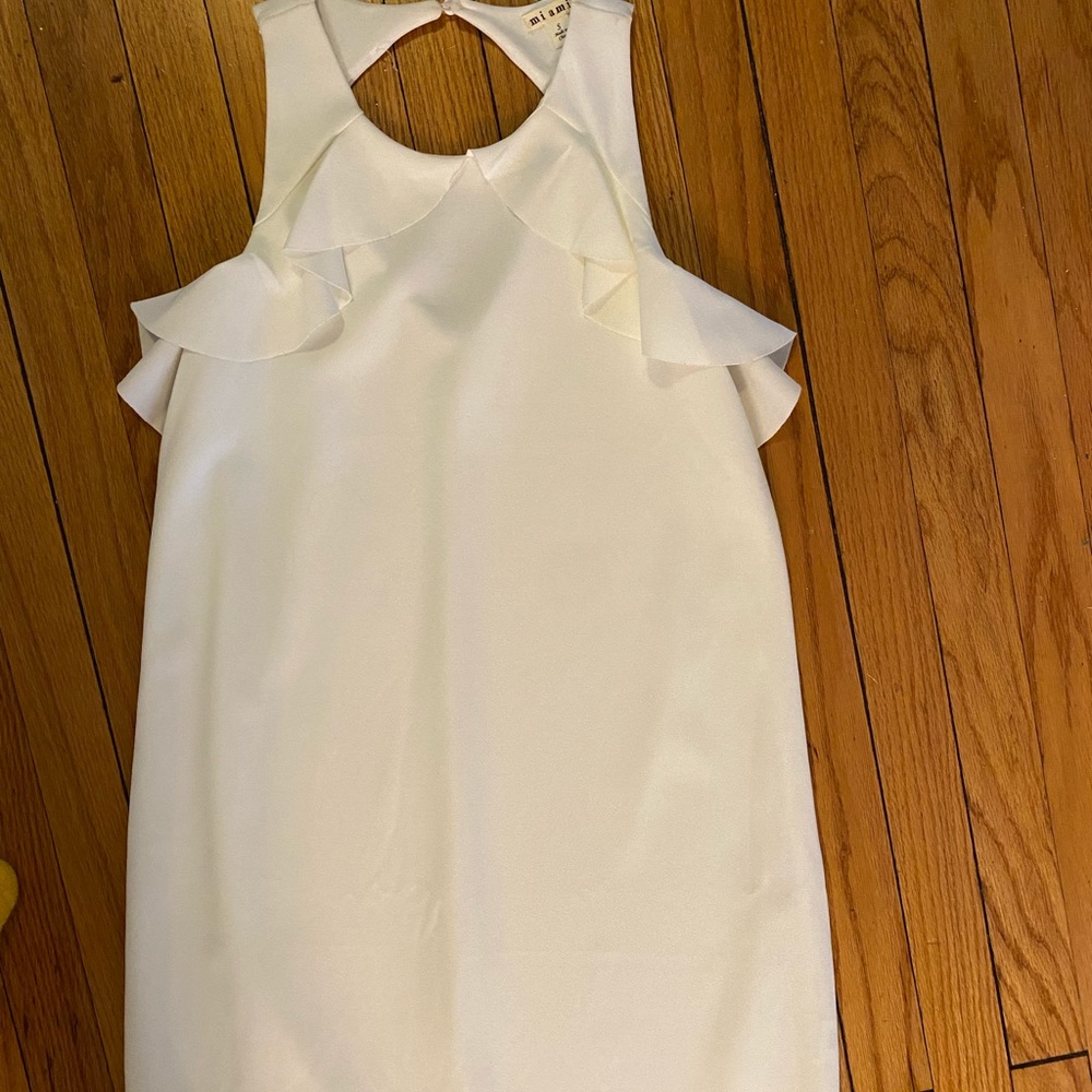 White thigh length (mini) dress!
